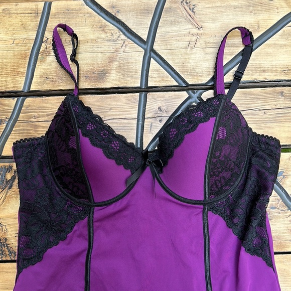 La Vie En Rose Purple Babydoll - Picture 2 of 4